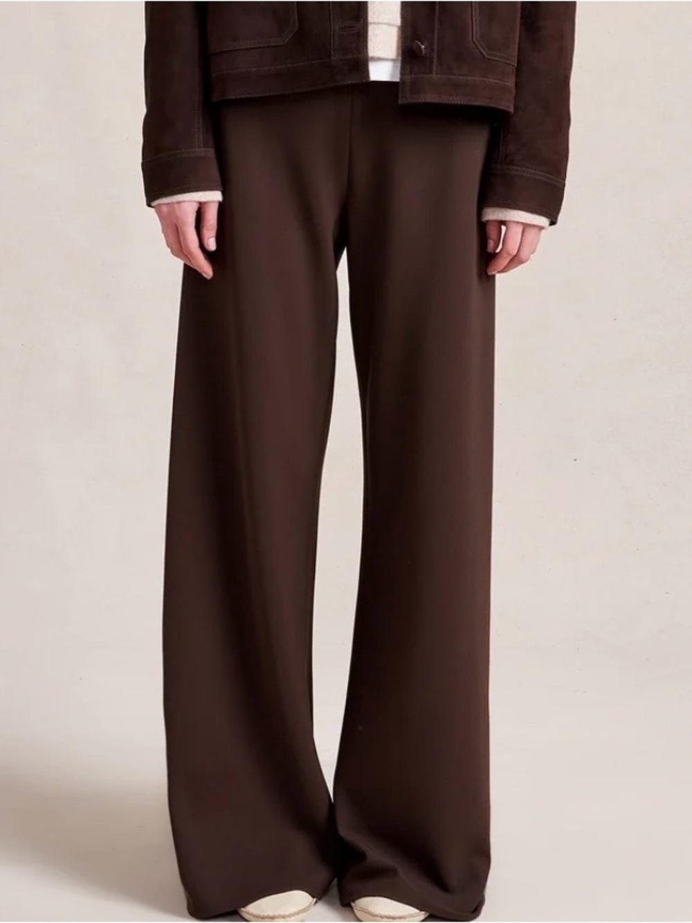 La Ligne Wide-Leg Pants in Dark Brown